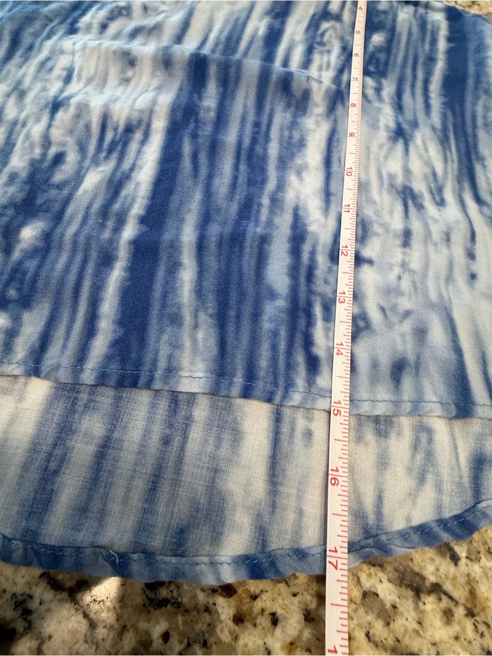 BYCORPUS boho chic blue tie dye racer back tank top SM - Picture 9 of 12